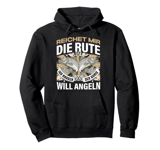 Angler Fishing Angling Quotes Father's Day Dad Funny Rod Pullover Hoodie