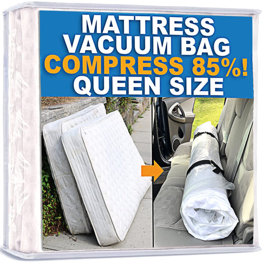 Homie mattress vacuum bag, sealable bag for memory foam or innerspring mattresses, compression and storage for moving and returns (Queen/Full/Full-XL)