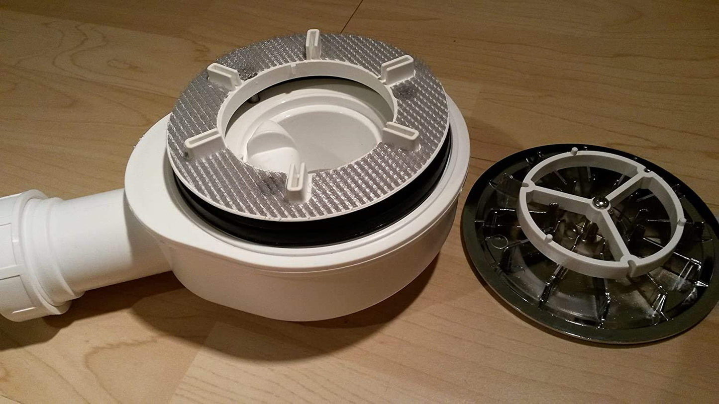 CheckmarkClean hair strainer hair catcher for modern showers | 50 pieces | Diameter 10 cm | Viega, AlcaPlast, and more.