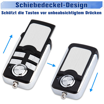 2 pieces garage door opener remote control compatible with Hörmann transmitters HSM4 HSE2 HS1 HS4 HSZ1 HSZ2 868 BS for Hörmann BiSecur SupraMatic ProMatic RollMatic RotaMatic garage door openers.