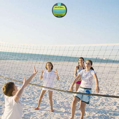 PECOGO Volleyball Size 5 PU Leather Soft Indoor Outdoor Volleyballs Sports Training Game Ball for Beginners, Teens, Adults, 8.2