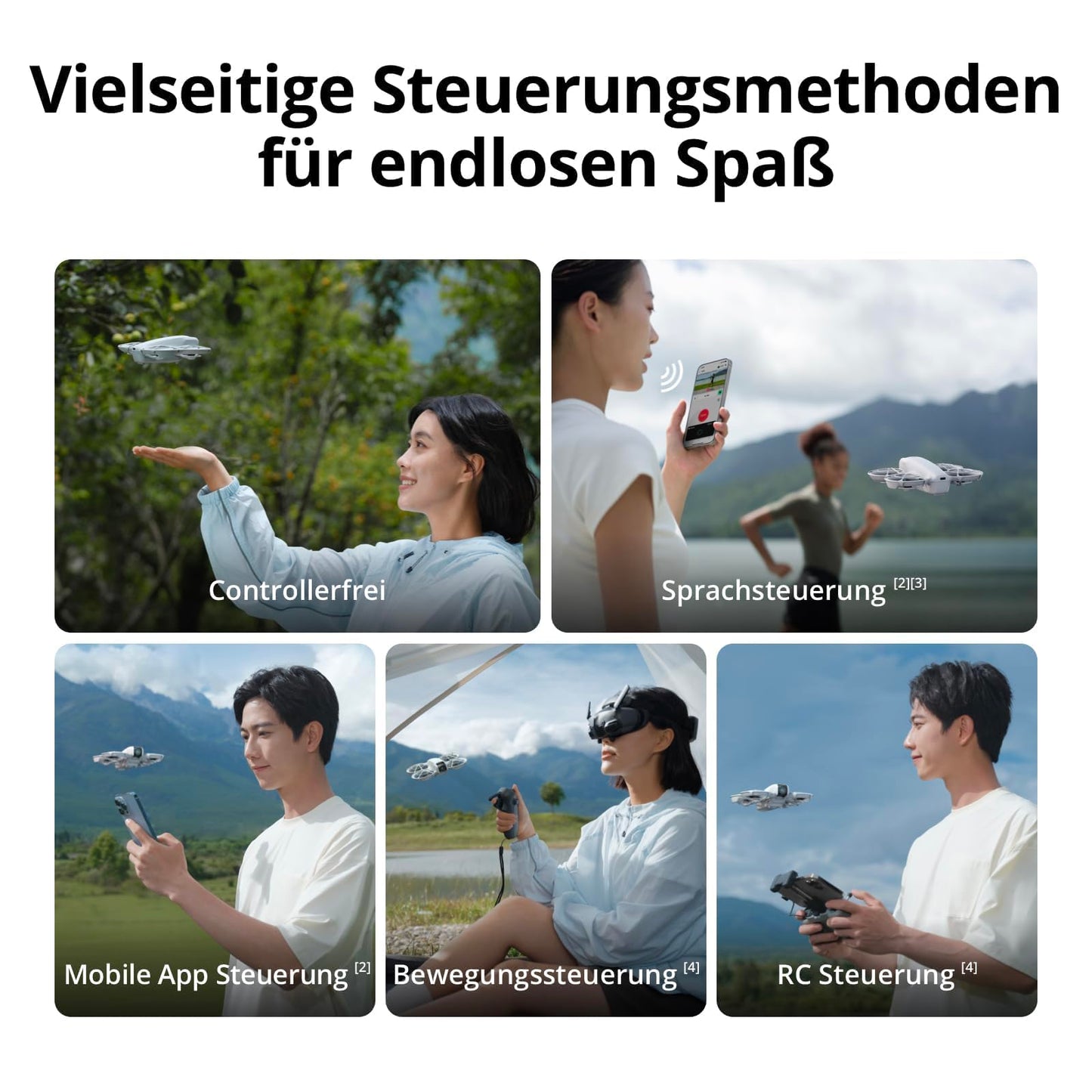 DJI Mini 2 Combo with 2 batteries, mini drone with 4K UHD camera for adults, 135g Follow Me drone with hand launch, subject tracking, QuickShots, stabilized video, propeller guard (controller-free)