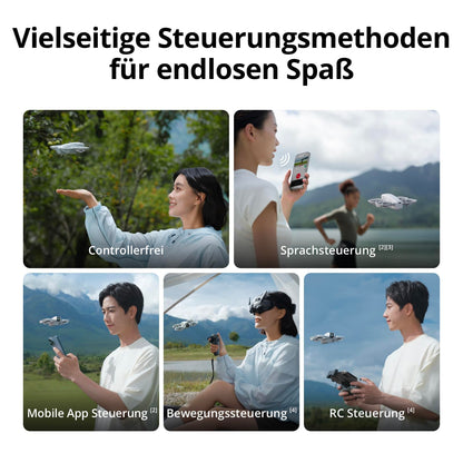 DJI Mini 2 Combo with 2 batteries, mini drone with 4K UHD camera for adults, 135g Follow Me drone with hand launch, subject tracking, QuickShots, stabilized video, propeller guard (controller-free)