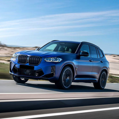 YIUBCZOQI G01 Front Grille for BMW X3 G01 2018-2021 X4 G02 2019-2021 X3 Grill x4 Gloss Black Double Slat Grill