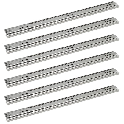 Ansobea drawer slides 650mm, ball bearing slides with 45 kg load capacity full extensions, drawer slide telescopic rail, Full stretch size 1300mm, 3 pairs (6 pieces)