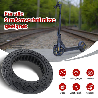 MaxEarn 2 pieces 10 x 2.5 solid rubber tires 60/70-6.5, E-scooter solid tires 10 inches, electric scooter replacement tires accessory for Segway Ninebot Max G30/Max G30D/Max G30 D2.