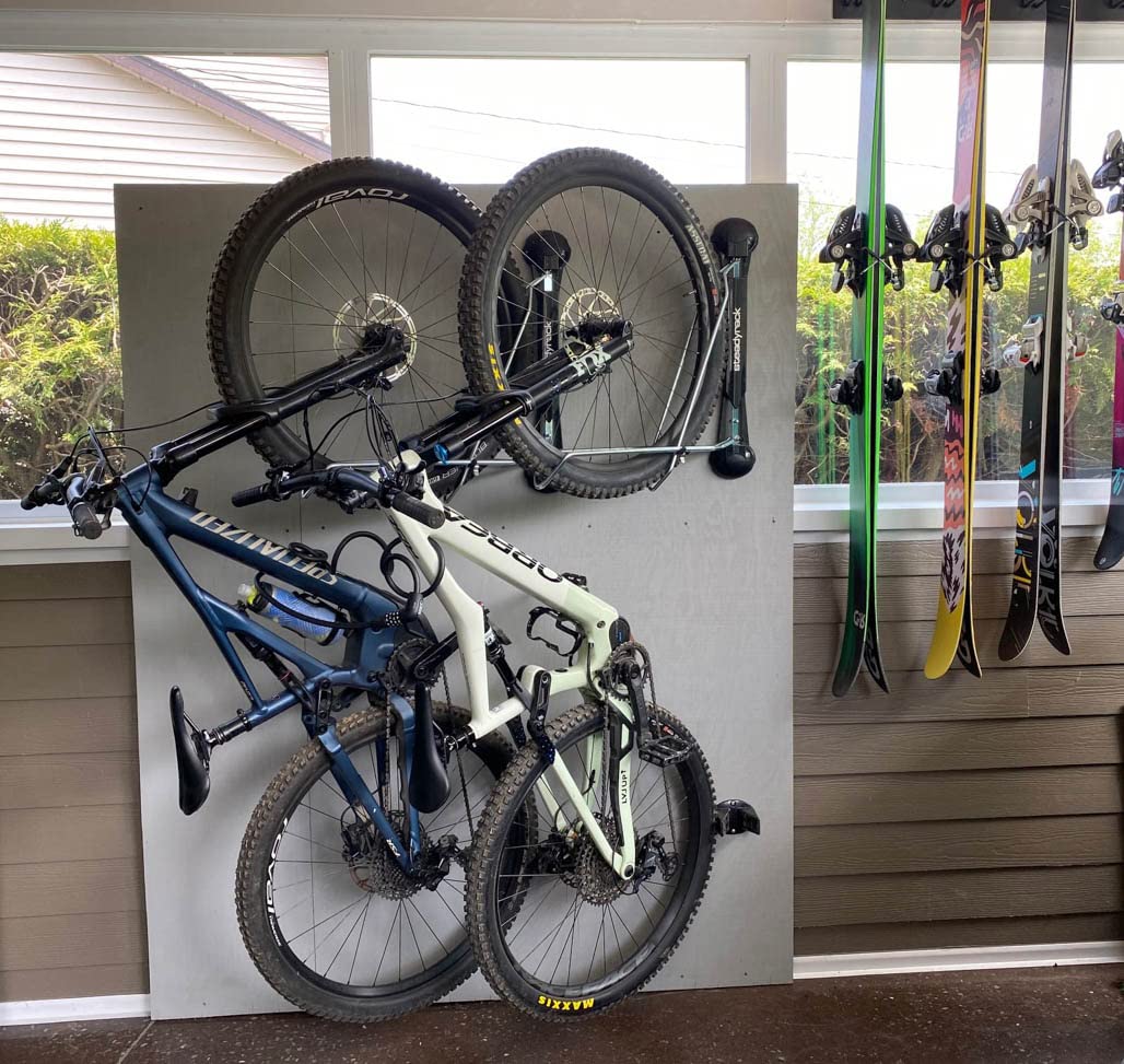 Steadyrack bike wall mount - Mountain Bike Rack - Vertical bike wall mount for storage solution in your home, garage, or bike park.