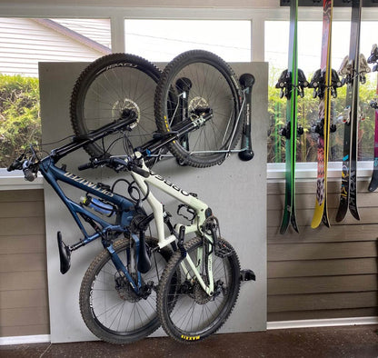 Steadyrack bike wall mount - Mountain Bike Rack - Vertical bike wall mount for storage solution in your home, garage, or bike park.