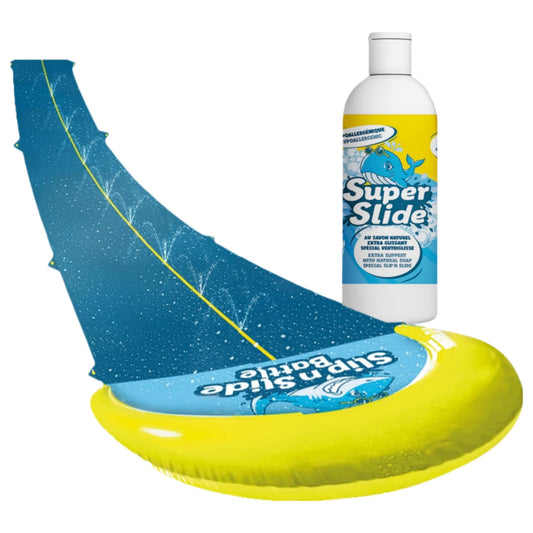 Original Cup® | Water Slide Mat Giant Pack XXL | 1 Slip Mat Double Track 10 Meters + 1 Liter Extra Sliding Soap 100% natural | Premium Quality | Slip'n Slide Water Games 100% Fun