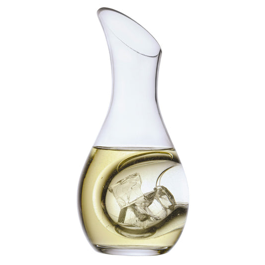 Artland Sommelier White Wine Cooling Carafe - 1050 ml glass decanter with elegant ice chamber, perfect for Chardonnay and Sauvignon Blanc.