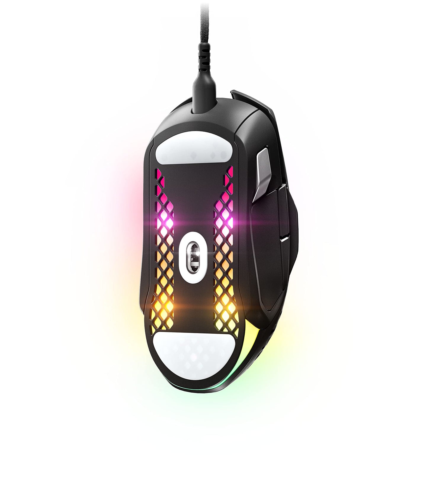 SteelSeries Aerox 5 - RGB gaming mouse with surface cutouts - Lightweight and water-resistant - Optical TrueMove Air sensor with 18,000 DPI.