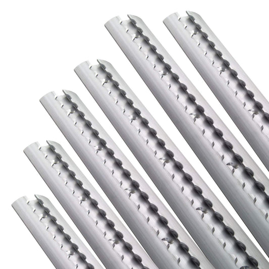 Aluminum airline track set half-round shape 4 meters = 2X 1.5m + 2X 0.5m - Half-round airline track for cargo securing for trucks and RVs - Drilled silver tie-down rail