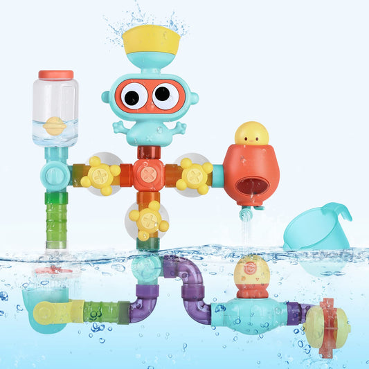 Japace bathtub toys, bath toys for 2 3 4 5 year olds, water toys bathtub toy baby, children's bath fun gift for girls and boys.