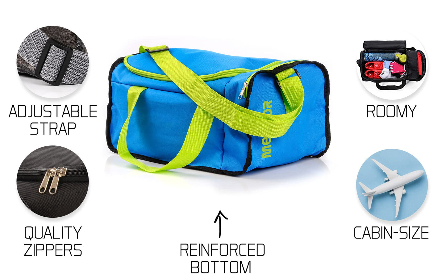 Meteor sports bag for children 20-40L. Gym bag for men, swim bag, travel bag, small holiday bag, fitness bag for women, belt bag, school bags for kids, gymnastics bag for boys.