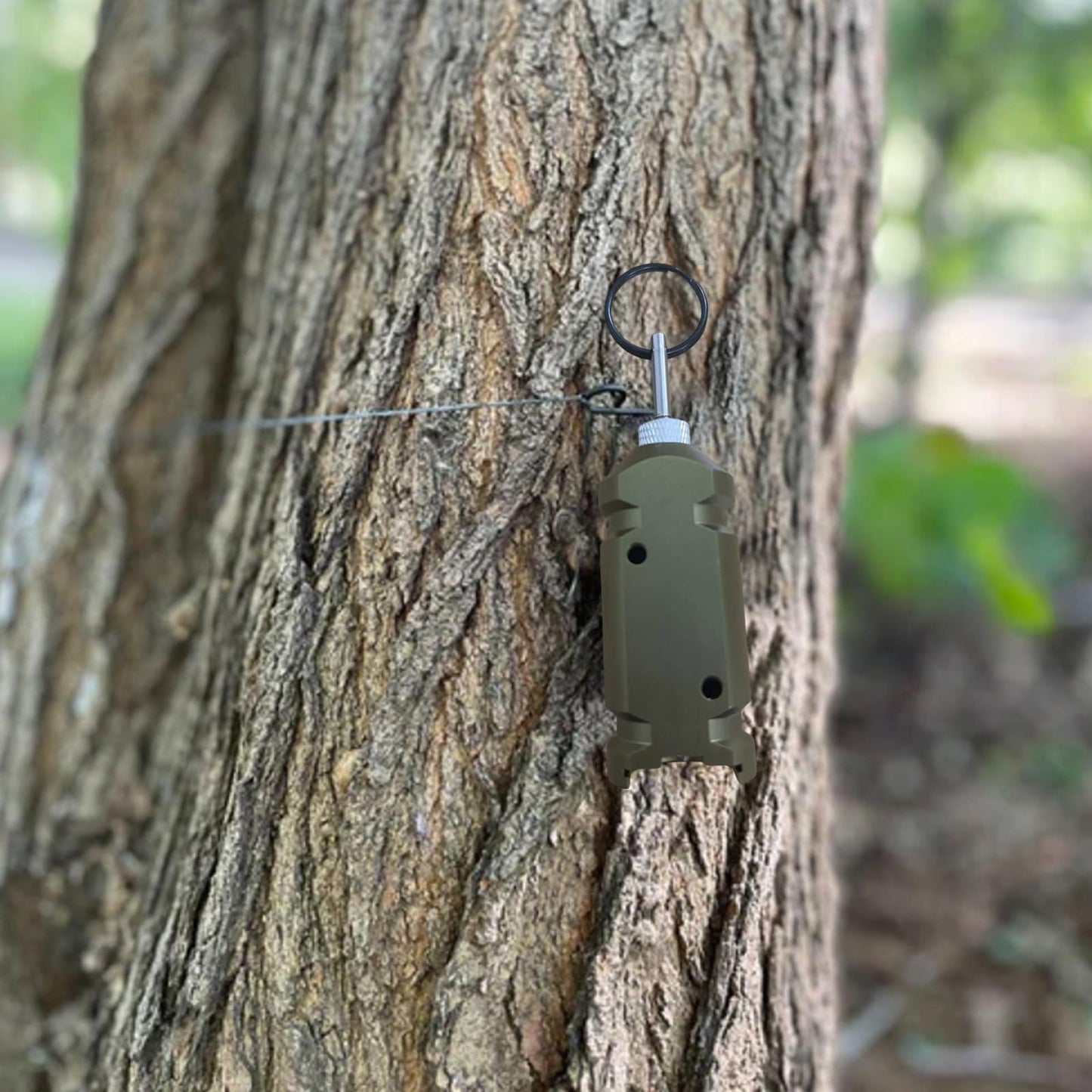 Perimeter Trip Alarm, Perimeter Trip Alarm 12 Gauge tripwire alarm device for buildings yards camping gear Green