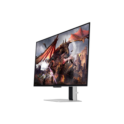 Samsung Odyssey G80SD OLED Gaming Monitor, 32 inches, 4K AI upscaling, UHD screen, 3,840 x 2,160 resolution, 240 Hz refresh rate, 0.03 ms response time (G/G), Nvidia G-Sync and AMD FreeSync Premium Pro, LS32DG800SUXEN