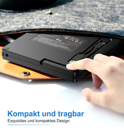 Umaniy External CD DVD Drive, USB 3.0 & USB-C CD/DVD Drive, CD DVD +/-RW ROM Burner Optical External DVD Drive for Laptop, PC, Desktop, MacBook, iMac, Windows 11/10/8/7/XP/Linux/MacOS