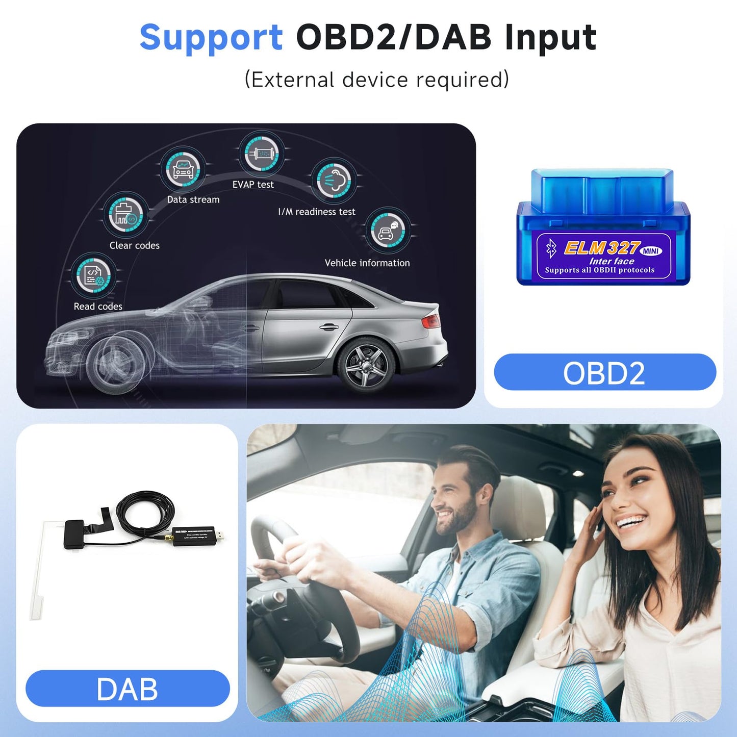 10.1-inch Carplay radio for Citroen C1/Toyota Aygo/Peugeot 107, Podofo touchscreen Android 2G+64G with Wireless Carplay Android Auto, Bluetooth/GPS/WiFi/FM/RDS/HiFi/USB/steering wheel control