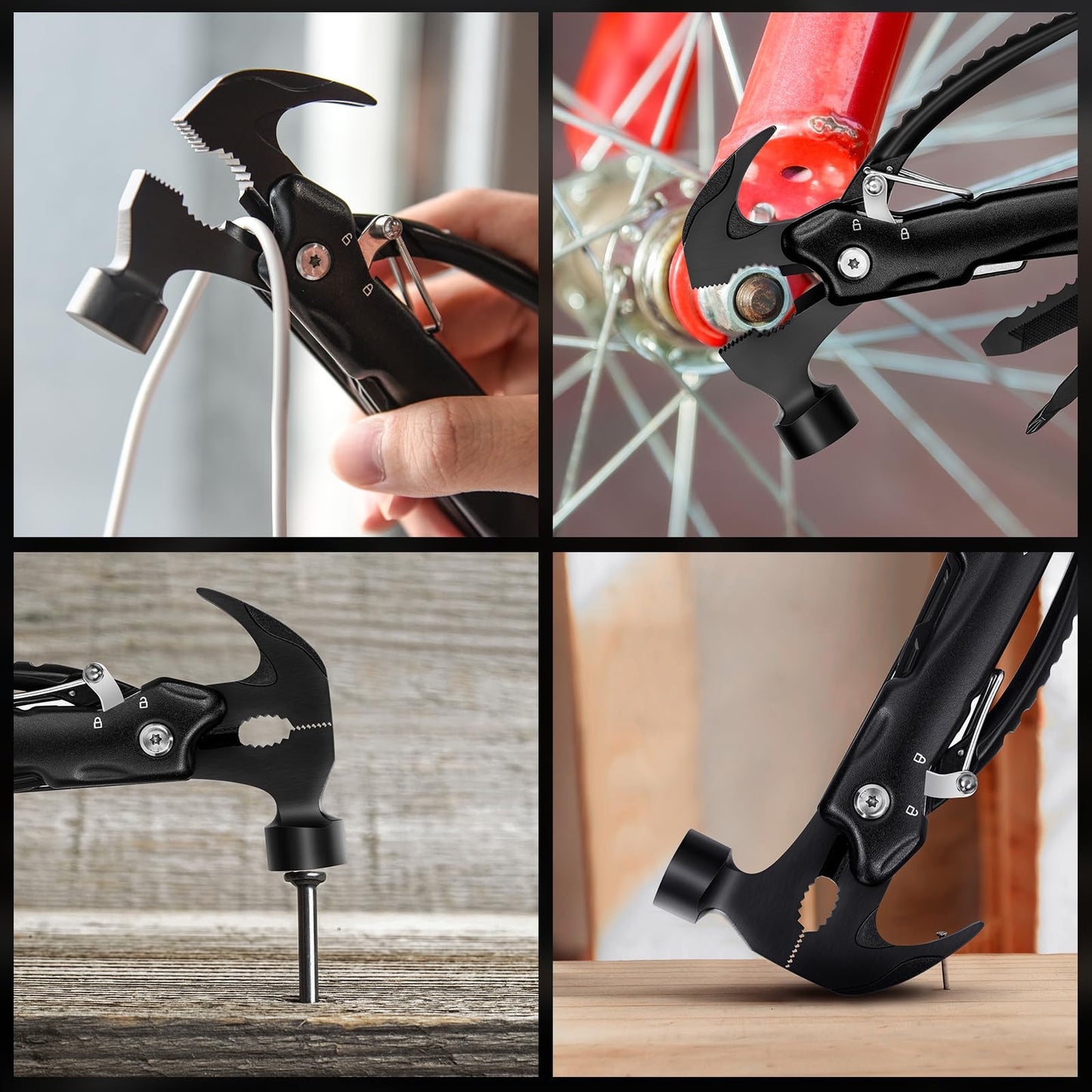 Hinshark Gifts for Men, 12 in 1 Multitool Camping Accessories, Men's Gifts, Birthday Gift Gadgets for Men Gifts for Dad, Christmas Gifts Advent Calendar Fillings Men