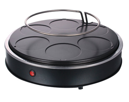 Emerio Pizza oven, PIZZARETTE the Original, handmade terracotta dome, patented design, for mini pizzas, genuine family fun for 6 people, PO-115848.1, terracotta dome.