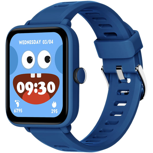 BIGGERFIVE Smartwatch for Kids, Fitness Tracker Watch with Pedometer, 24/7 Heart Rate Monitor, 5ATM Waterproof, Sleep Monitor, Alarm, Puzzle Games, 1.5" HD Touchscreen for Boys Girls Aged 3-14