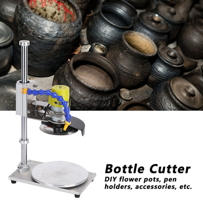 Electric glass bottle cutter tool kit DIY machine for cutting wine, beer, and whiskey bottles.