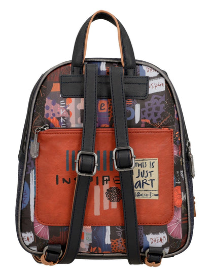 Anekke Contemporary Women's Hiking Backpack, 25 x 29 x 9 cm, Colorful, Modern Japanese Design