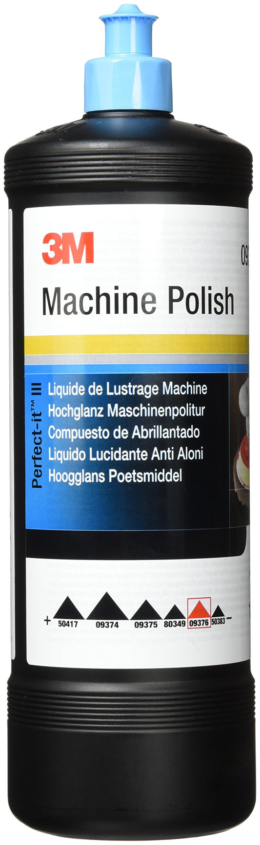 3M Perfect-it High Gloss Machine Polish, 09376, Paint Polish, Silicone-Free, Wax-Free, For removing swirl marks and other minor surface defects in the paint, High gloss finish, 1 Ltr.