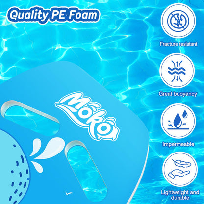 MoKo Kids Swim Board, Swimming Kickboard Training Equipment with Handles Cartoon Swim Float Swimming Training Gear Swim Board for Boys Girls - Blue Whale