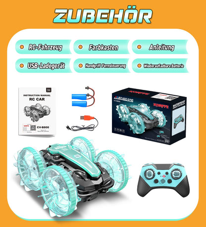 Amphibious Remote Control Car 3+ Years, RC Car Toy for Boys Ages 3 4 5 6 7 8 9 Years Christmas Gift Boy 3+ Years Outdoor Games for Children Beach Water Toy