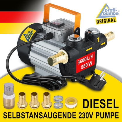 AMUR DIESEL PUMP HEATING OIL PUMP OIL PUMP Biodiesel SELF-PRIMING Diesel Set Standard-4 ELECTRIC 230V DIESEL PUMP Powerful Motor (Pump Standard-4)