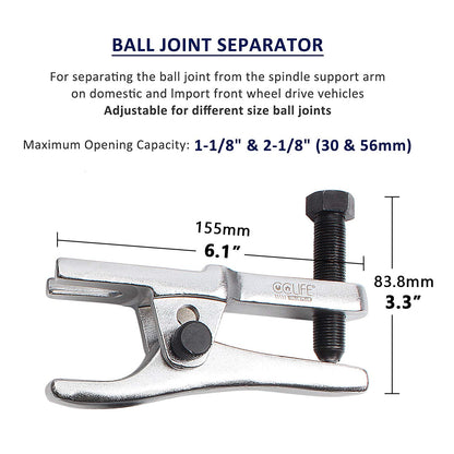 CCLIFE 5-piece set tie rod end ball joint puller, ball joint remover tool.