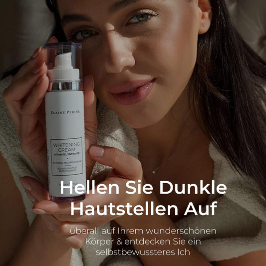 Intimate bleaching cream - Natural vegan whitening cream for intimate areas (50ml) with Alpha-Arbutin, Kojic Acid, Niacinamide, by Elaine Perine™ | 𝗠𝗔𝗗𝗘 𝗜𝗡 𝗚𝗘𝗥𝗠𝗔𝗡𝗬 A