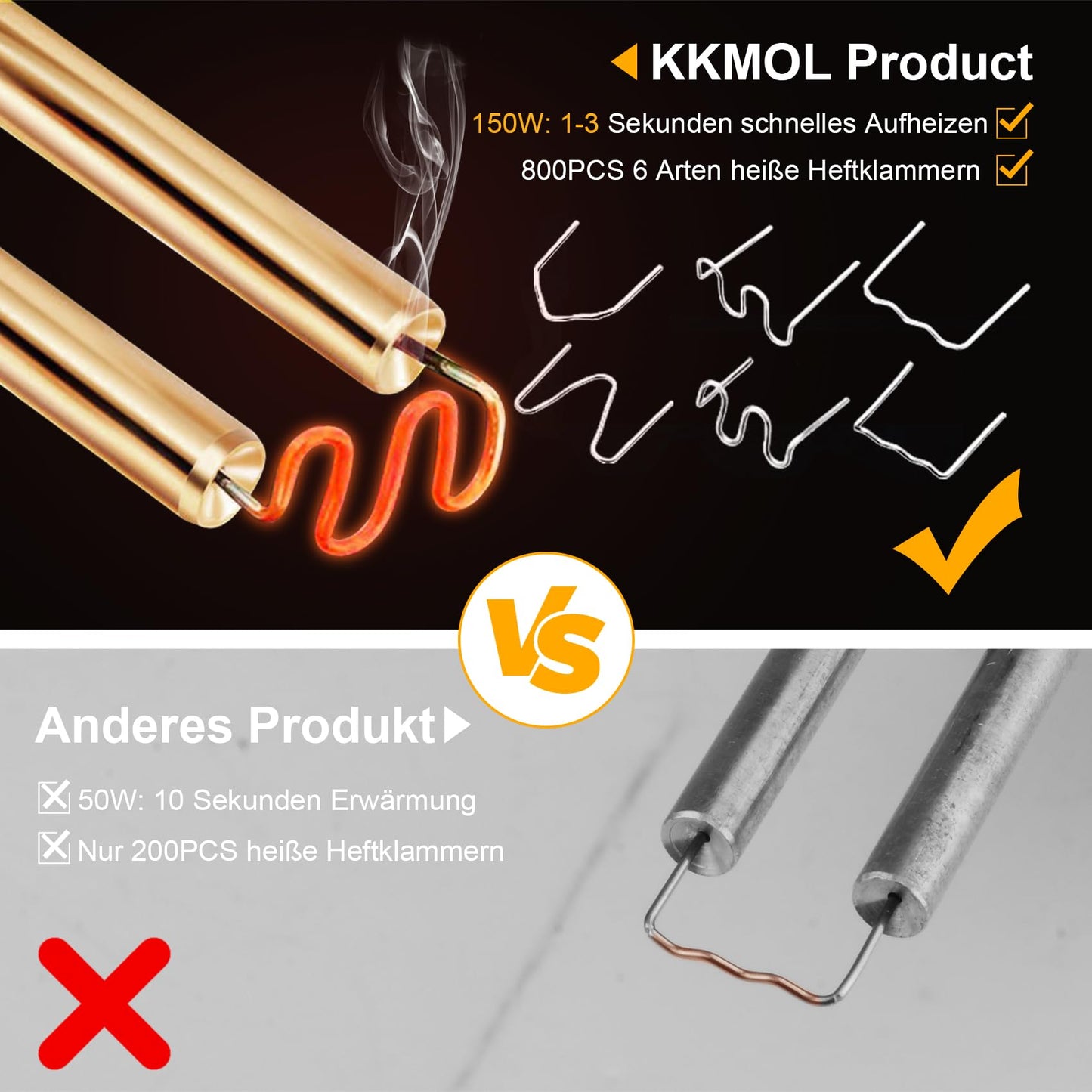 Plastic Welding Machine - 150W Plastic Welding Tool Plastic Repair Kit 821PCS, Plastic Welder, Plastic Welding, Welder for Car Bumpers/Parts/Kayaks/Canoes