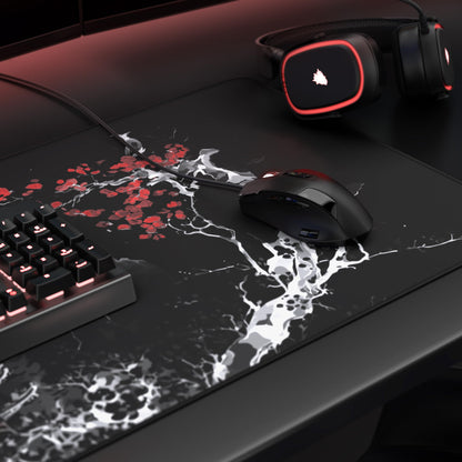 TITANWOLF - XXL Speed Gaming Mousepad 900 x 400mm - XXL Mousepad - Desk Pad Large Size - Improved Precision and Speed - Japan Ink Painting Black