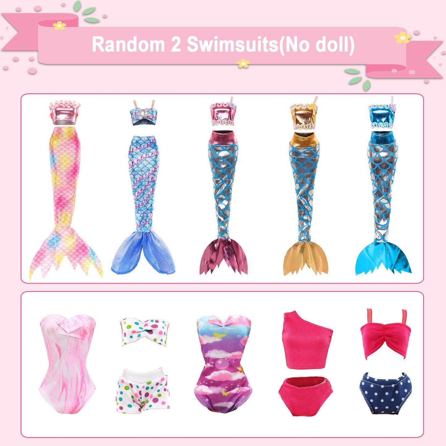 Miunana wardrobe 101 doll clothing accessories closet dresses shoes hangers necklaces crowns bag accessories for 11.5 inch dolls