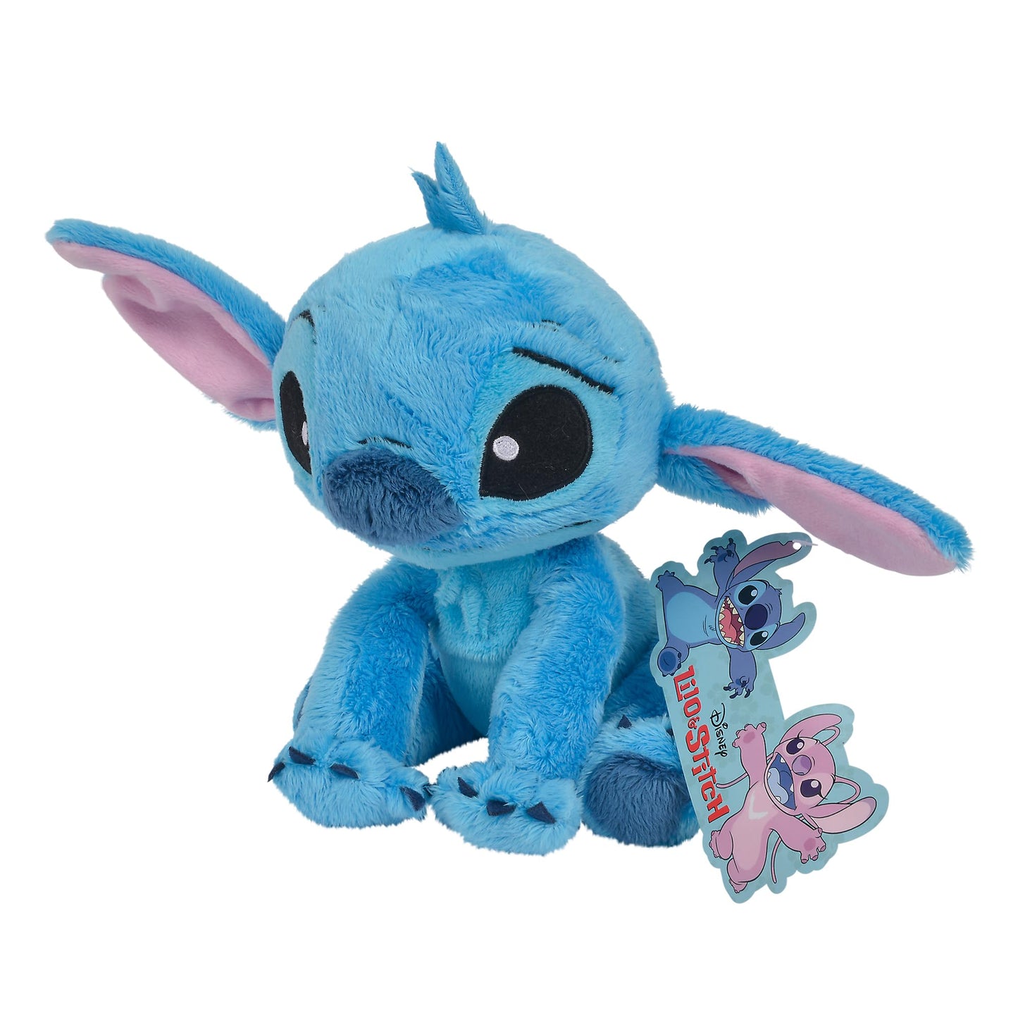 Simba 6315876953NPB - Disney Lilo and Stitch, plush toy 25cm & 6315876954NPB - Disney Lilo and Stitch plush figure, 25cm, Angel, cuddly toy, suitable from the first months of life.