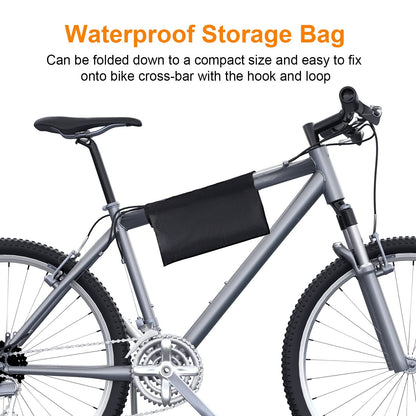 Faireach Bike Cover Waterproof, 210D Premium Fabric Bicycle Cover, Bike Garage Protection from Dust Rain Snow UV, Protective Cover with Lock Holes & Bag for all Bike Types