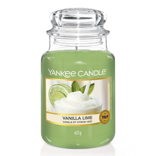 Yankee Candle large jar candle | Vanilla Lime scent | Burns up to 150 hours | Perfect for Mother's Day | Gifts for women