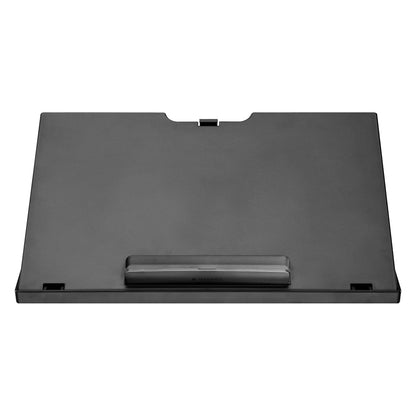 Navaris plastic laptop table tray - bed sofa mat for tablet - 37.6x28x5.8cm laptop pad cushion - 8 different levels - black