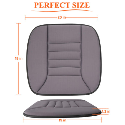 Kingphenix car seat cushion with 3.0 cm comfort memory foam cushion for car and office chair - Gray
