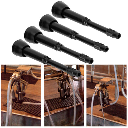 4 pieces of rubber milking machine teat black leak-proof teat rubber liners for milk sheep milking machines used