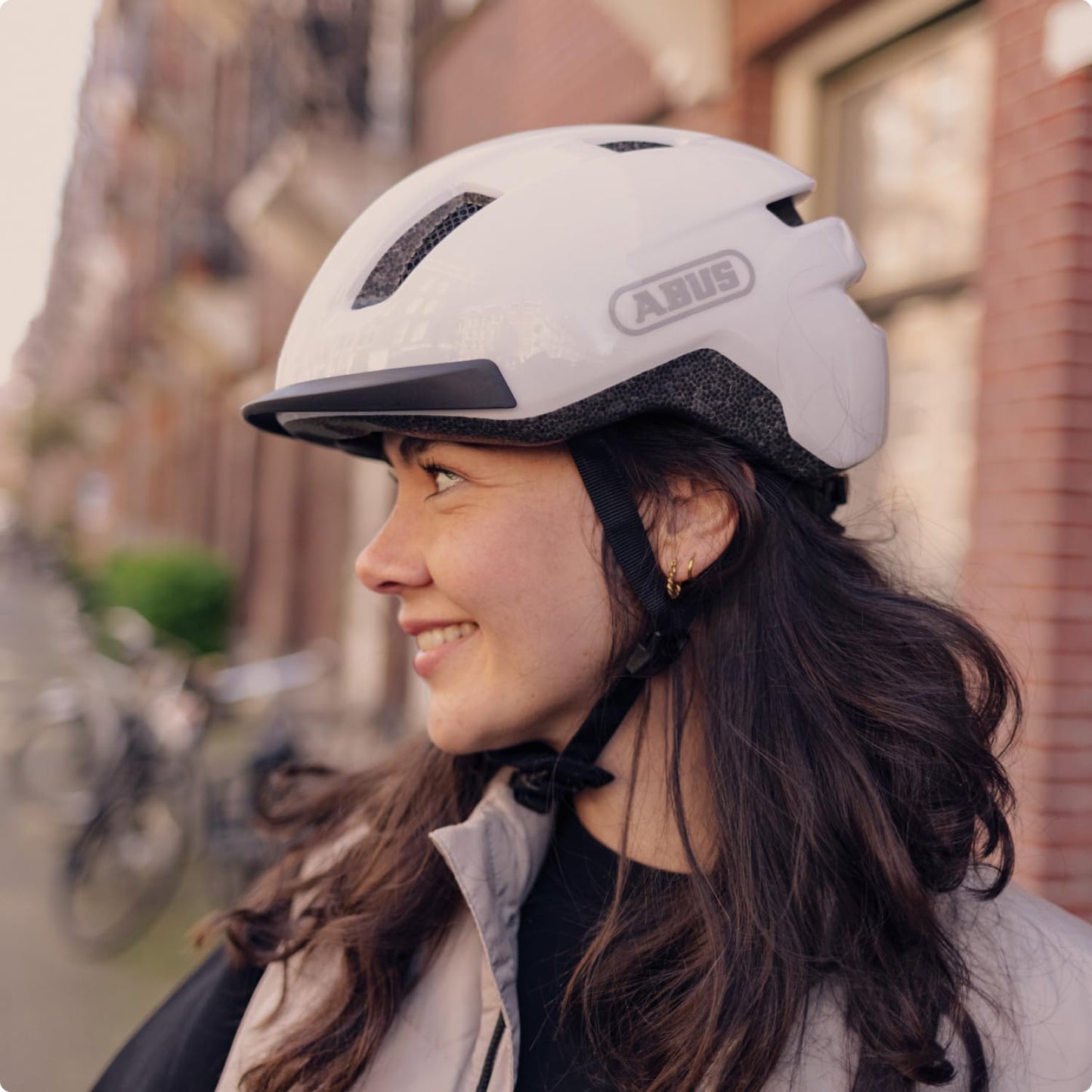 ABUS Bike Helmet PURL-Y - suitable for E-bikes and S-pedelecs - stylish NTA protective helmet for adults and teenagers - White, size M.