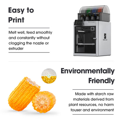eSUN PLA+ Filament 1.75mm, 3D printer filament PLA Plus, Precision +/- 0.03mm, 1KG per spool, 2 spools 3D printing filament for 3D printers, Bone White