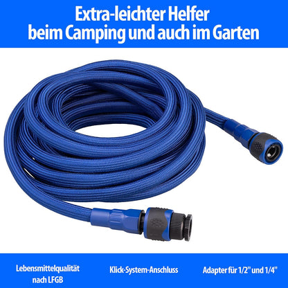 Semtec Urban Survival Technology Freshwater Hose: Extra-light water hose, up to 24 bar, with hose connector, 10m (camping equipment RV, highly flexible garden hose).