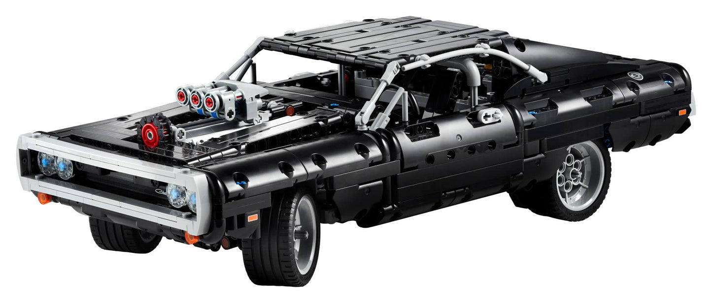 LEGO 42111 Technic Dom's Dodge Charger, Fast and Furious model car building set for boys, girls, men, and women. Iconic collector's set.