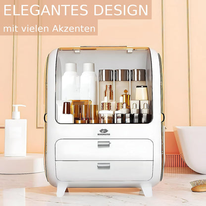 Rhinekiss Makeup Organizer with Drawers, waterproof & dustproof, Cosmetic Organizer Vanity Makeup Storage Bathroom Makeup Perfume Nail Polish Beauty Accessories Bathroom Organize.