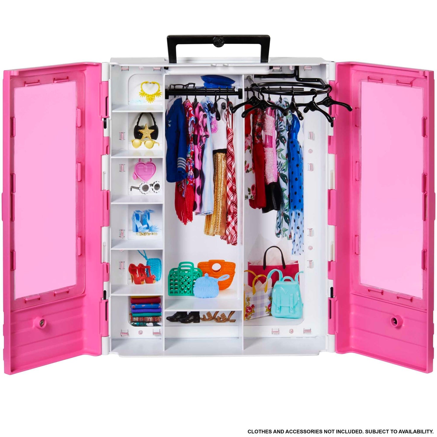 Barbie GBK11 - Dream Closet, portable fashion toy for kids aged 3 to 8 years.