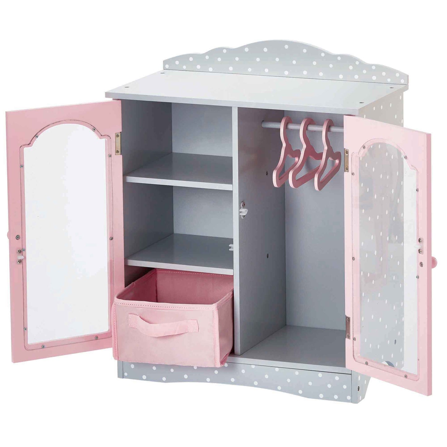 Doll wardrobe wooden doll accessories baby dolls toy Olivia's World TD-0210AG