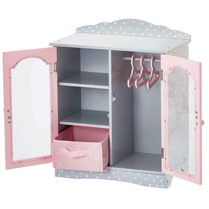 Doll wardrobe wooden doll accessories baby dolls toy Olivia's World TD-0210AG